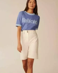 Niebieski t-shirt Felicita