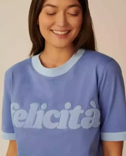 Niebieski t-shirt Felicita