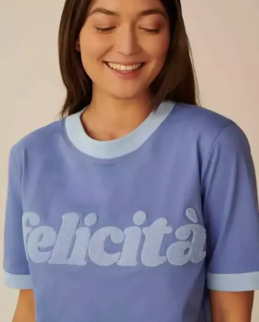 Niebieski t-shirt Felicita