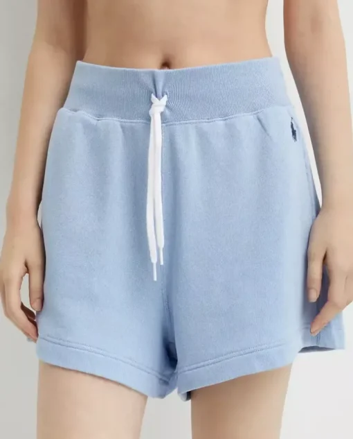 Niebieskie bawełniane shorty