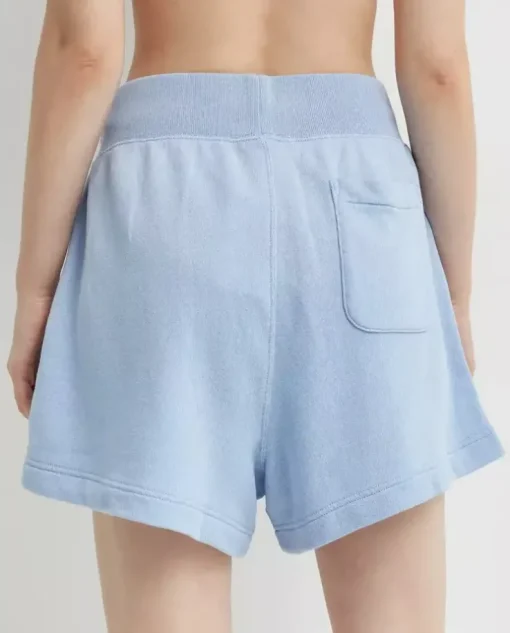 Niebieskie bawełniane shorty