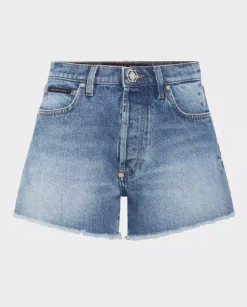 Niebieskie jeansowe spodenki Hot Pants