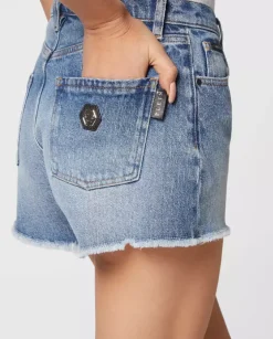 Niebieskie jeansowe spodenki Hot Pants