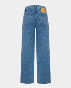 Niebieskie jeansy loose fit