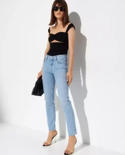 Niebieskie jeansy Lyle Stretch Low Waist
