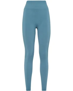 Niebieskie legginsy z logo
