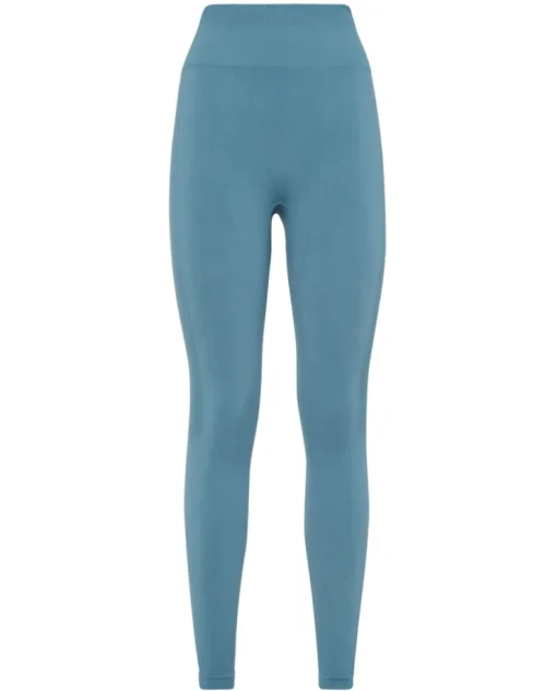 Niebieskie legginsy z logo