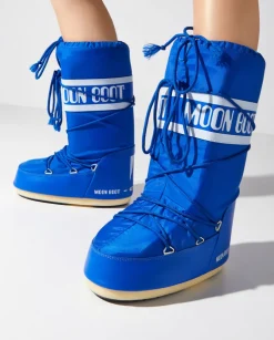 Niebieskie śniegowce Nylon