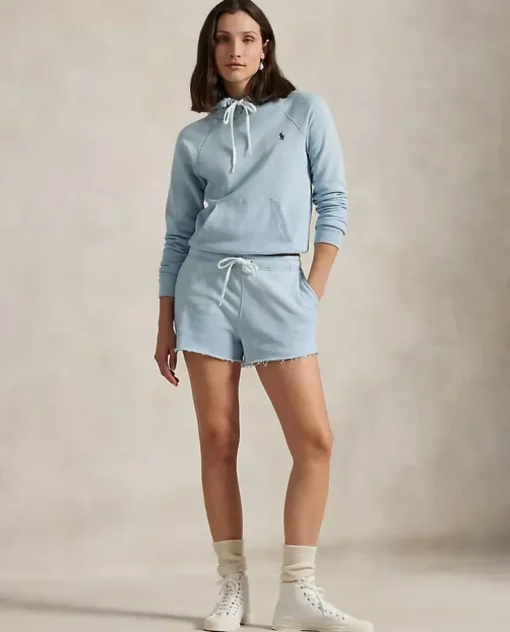 Niebieskie shorty dresowe