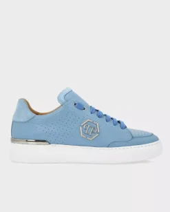 Niebieskie sneakersy Lo-Top z monogramem