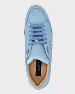 Niebieskie sneakersy Lo-Top z monogramem