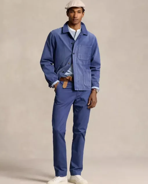 Niebieskie spodnie chino