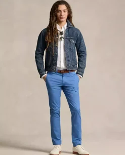 Niebieskie spodnie chino Slim Fit