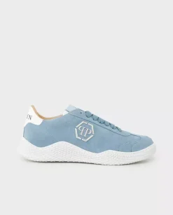 Niebieskie zamszowe sneakersy Runner