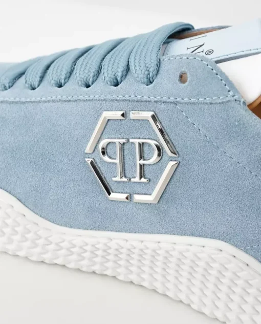 Niebieskie zamszowe sneakersy Runner