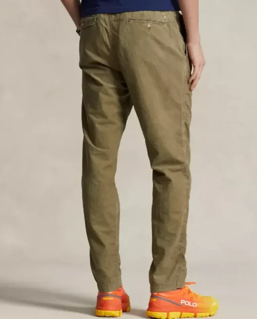 Oliwkowe spodnie Oxford Classic Fit