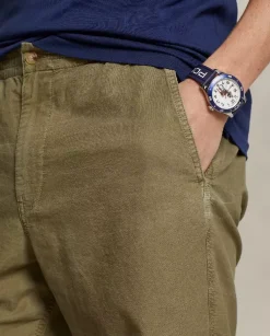 Oliwkowe spodnie Oxford Classic Fit