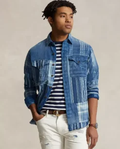 Patchworkowa koszula Classic Fit