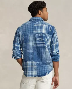 Patchworkowa koszula Classic Fit