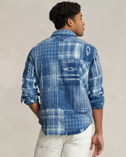 Patchworkowa koszula Classic Fit