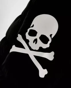 Pikowana czarna kurtka Skull&Bones