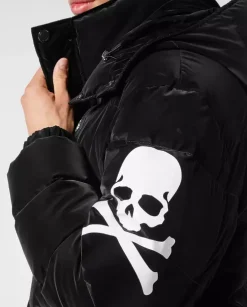 Pikowana czarna kurtka Skull&Bones