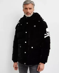 Pikowana czarna kurtka Skull&Bones
