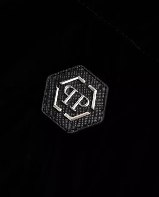 Pikowana czarna kurtka Skull&Bones
