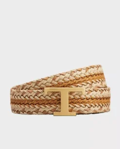Pleciony pasek z monogramem