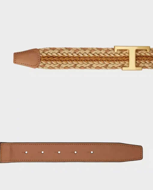 Pleciony pasek z monogramem