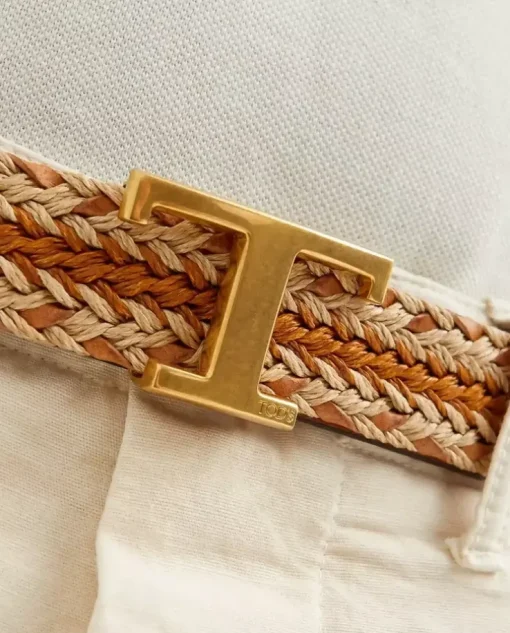 Pleciony pasek z monogramem