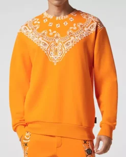 Pomarańczowa bluza Paisley Bandana