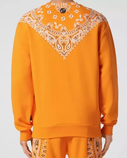 Pomarańczowa bluza Paisley Bandana