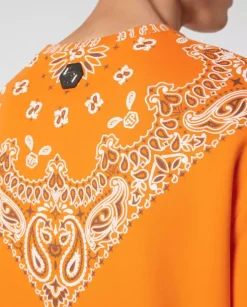 Pomarańczowa bluza Paisley Bandana
