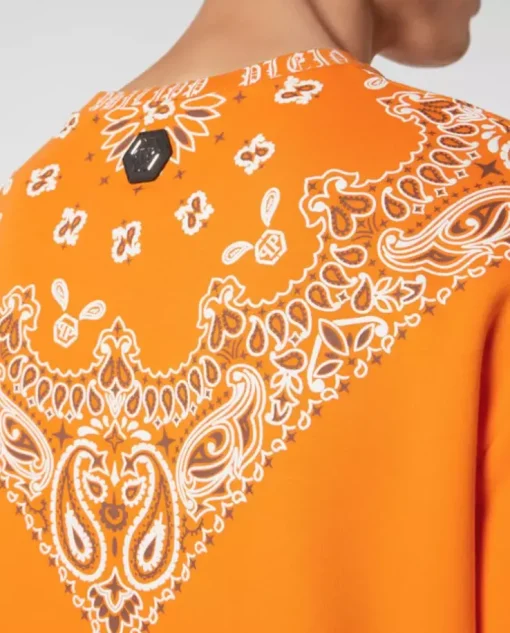 Pomarańczowa bluza Paisley Bandana