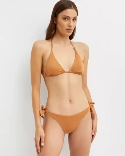 Pomarańczowy top od bikini Alea