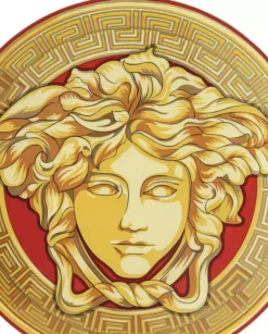 Porcelanowy podtalerz Medusa Amplified Golden Coin