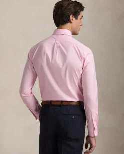 Różowa bawełniana koszula Slim Fit