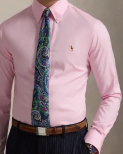 Różowa bawełniana koszula Slim Fit