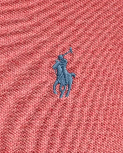 Różowa koszulka polo Custom Slim Fit