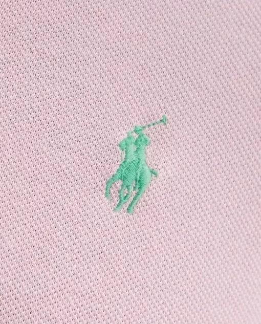 Różowa koszulka polo Custom Slim Fit