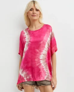 Różowa koszulka Tie dye