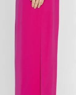Różowa spódnica maxi