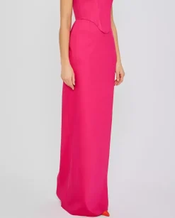 Różowa spódnica maxi Bella