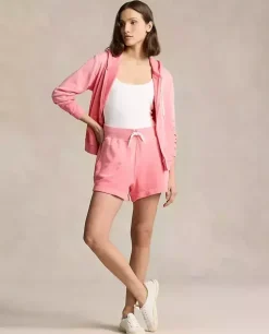Różowe bawełniane shorty