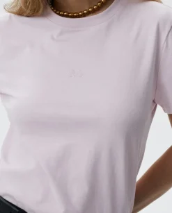 Różowy bawełniany t-shirt Essenza