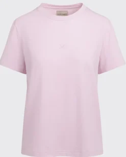 Różowy bawełniany t-shirt Essenza