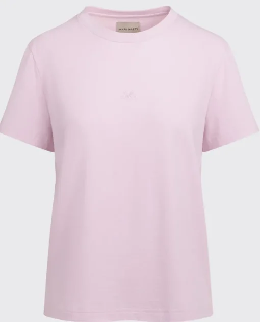 Różowy bawełniany t-shirt Essenza