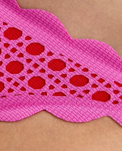 Różowy dół od bikini Antibes