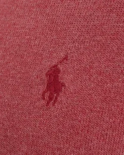 Różowy sweter z logo
